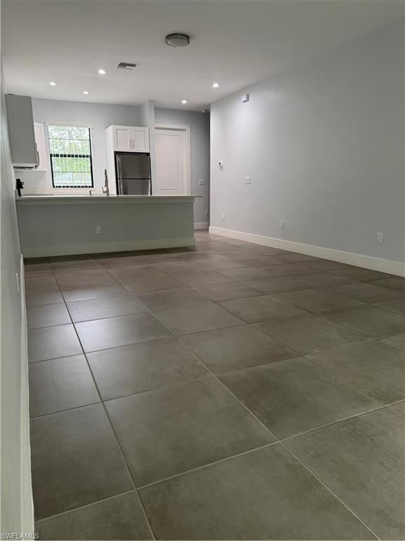 Empty room, Interior, Kitchen, Recessed Lighting