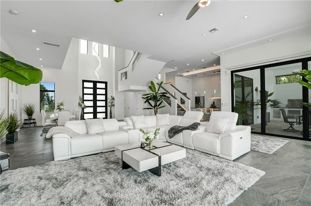 Interior, Living room, Recessed Lighting