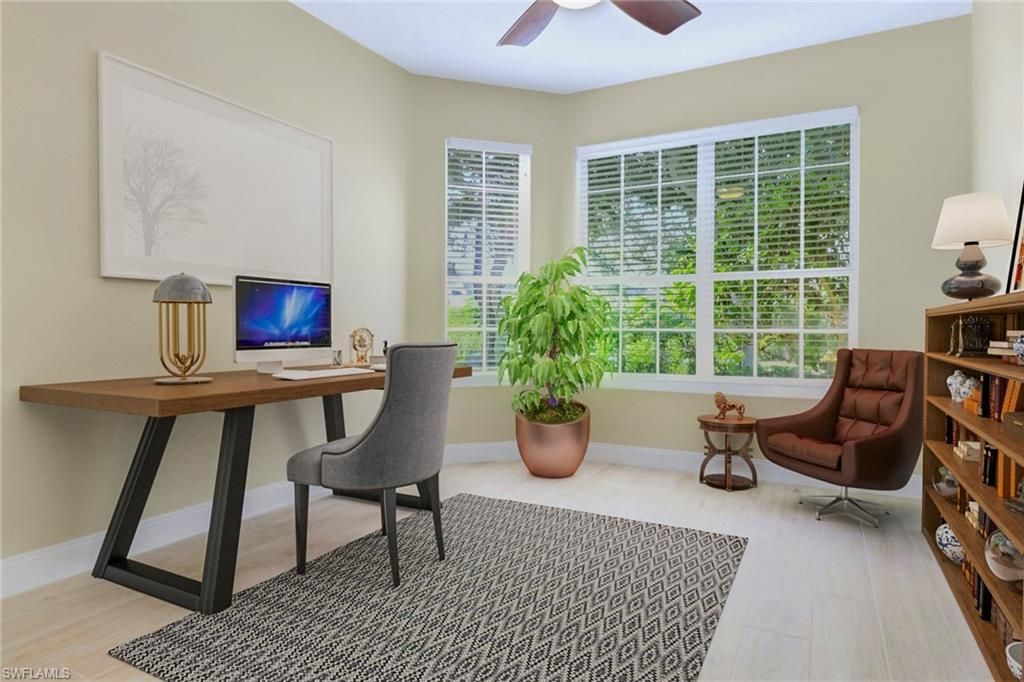 Home Office, Interior, Wood Texture Flooring