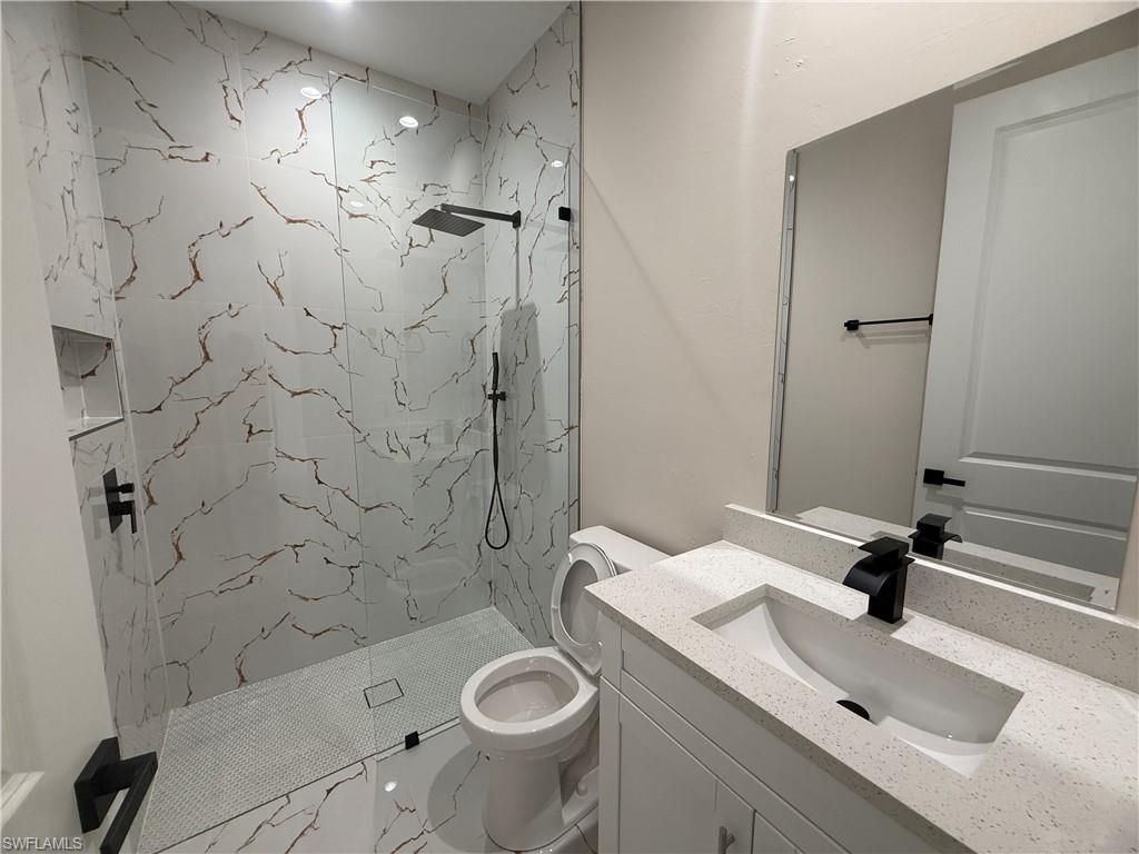 Bathroom, Glass Shower, Interior, Marble Walls