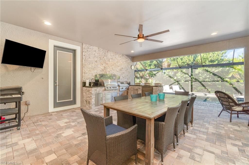 Dining room, Interior, Recessed Lighting, Sun Room