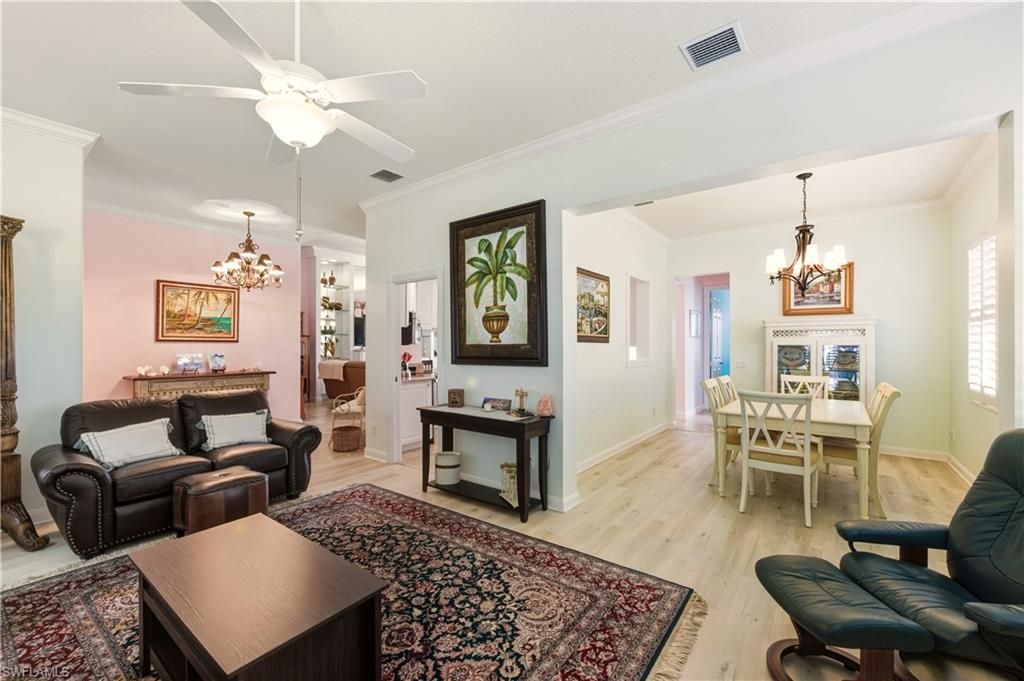 Chandelier, Dining room, Fireplace, Interior, Living room, Wood Texture Flooring