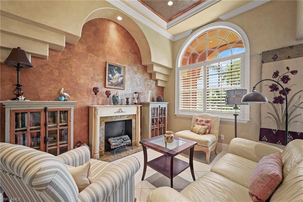 Fireplace, Interior, Living room, Recessed Lighting