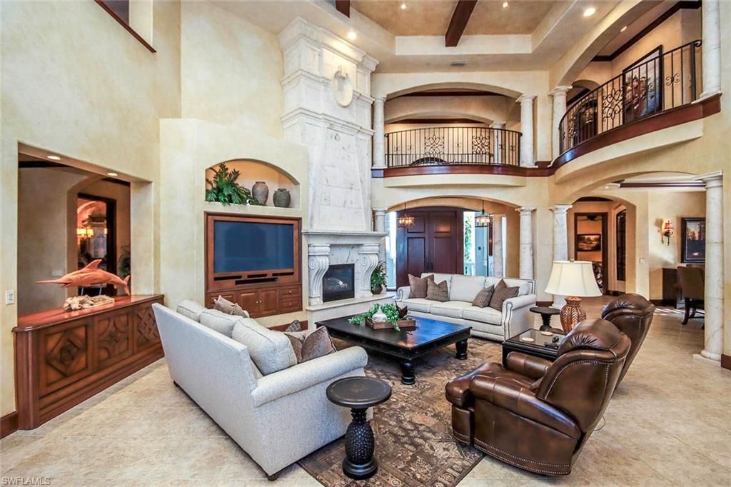 Fireplace, Interior, Living room, Recessed Lighting