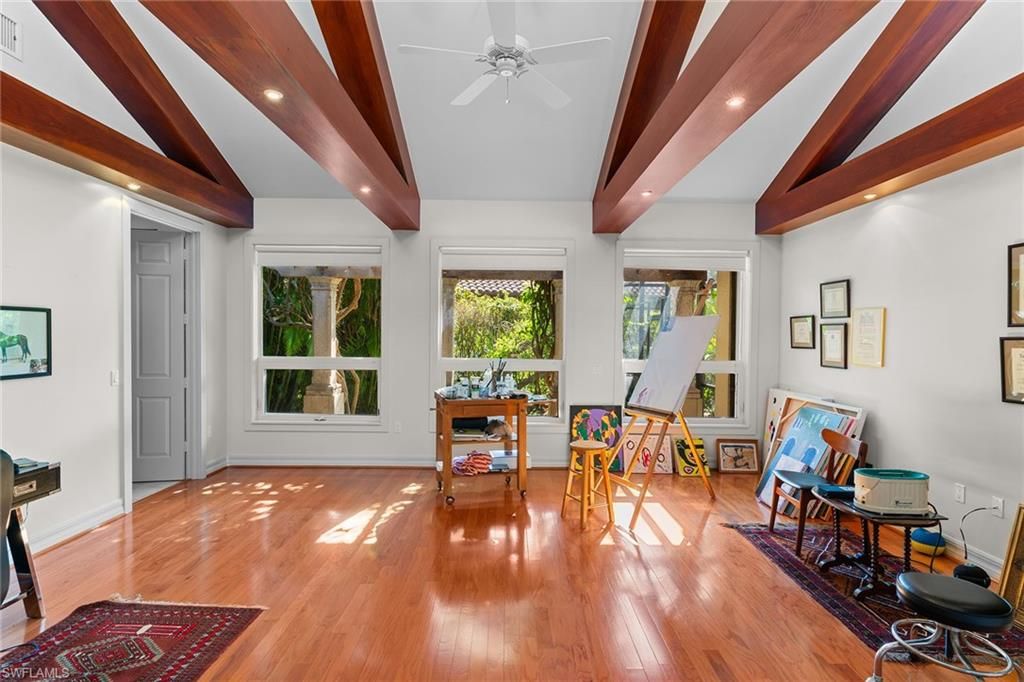 Interior, Recessed Lighting, Wooden Beams, Wood Texture Flooring