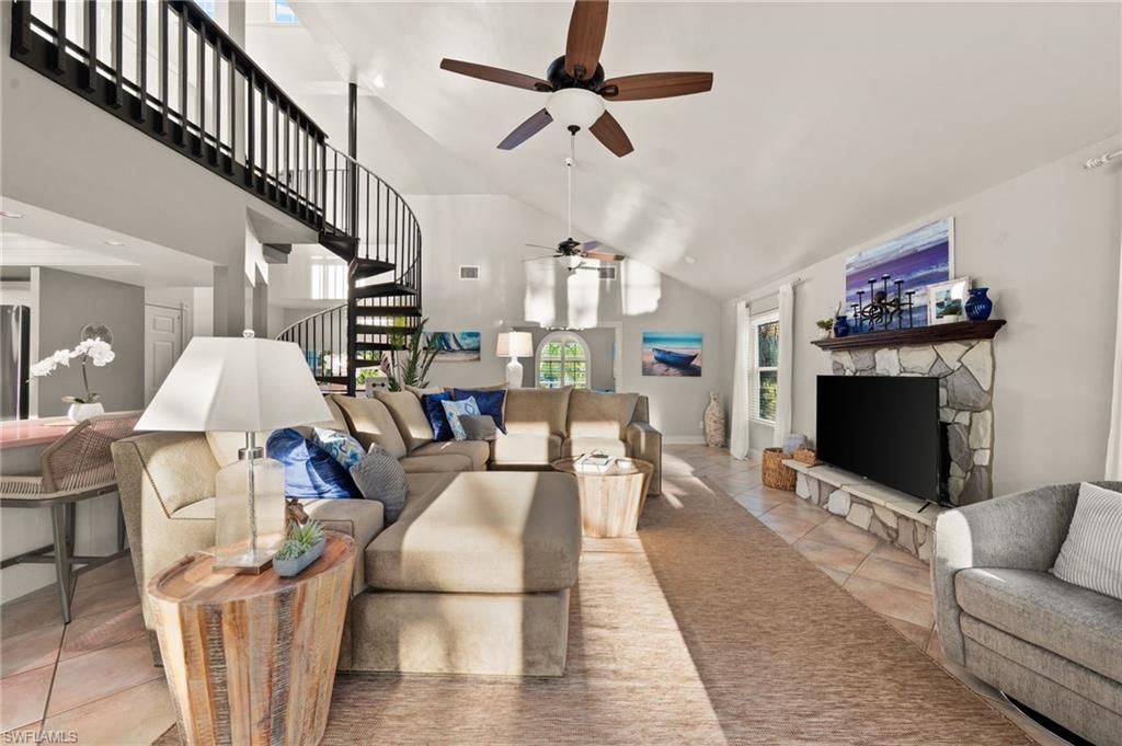 Fireplace, Interior, Living room, Recessed Lighting