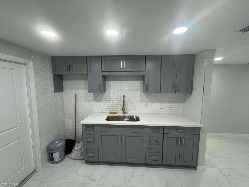 Interior, Kitchen, Marble, Recessed Lighting