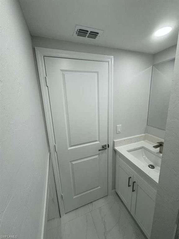 Bathroom, Interior, Marble, Recessed Lighting