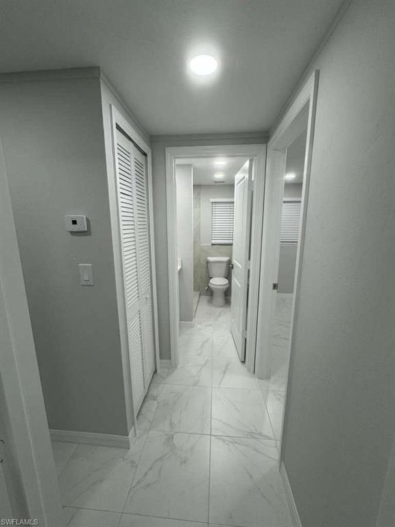 Bathroom, Interior, Marble, Recessed Lighting