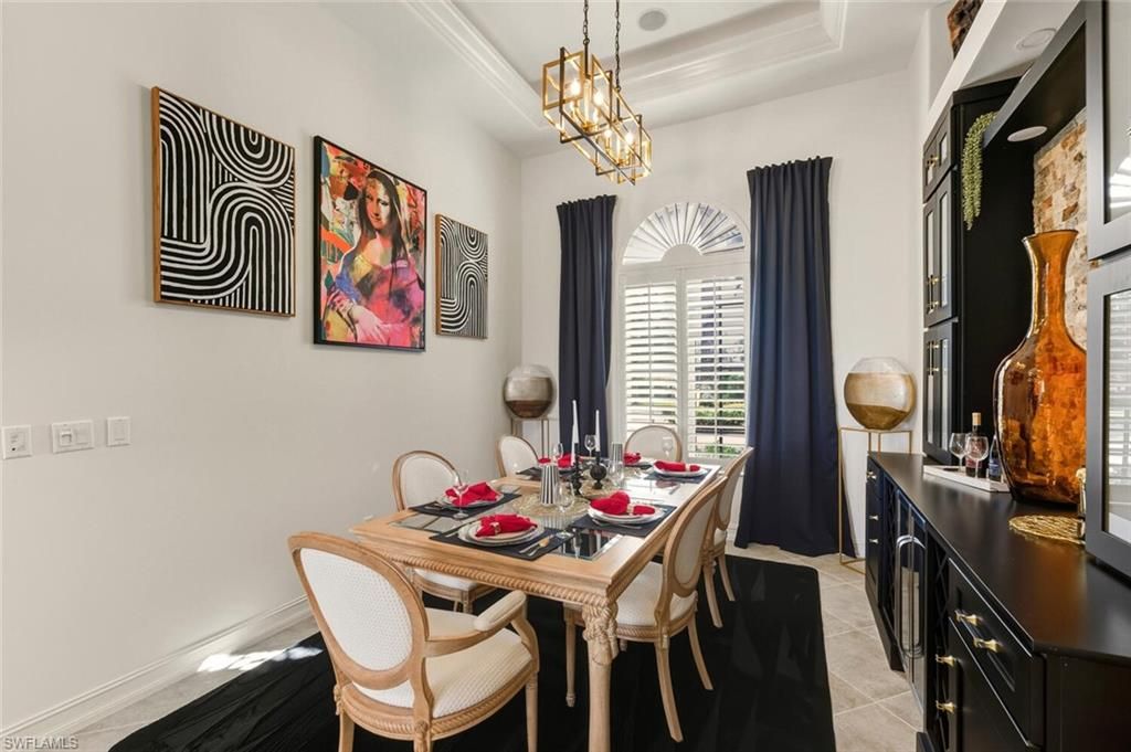 Dining room, Interior, Pendant Lights
