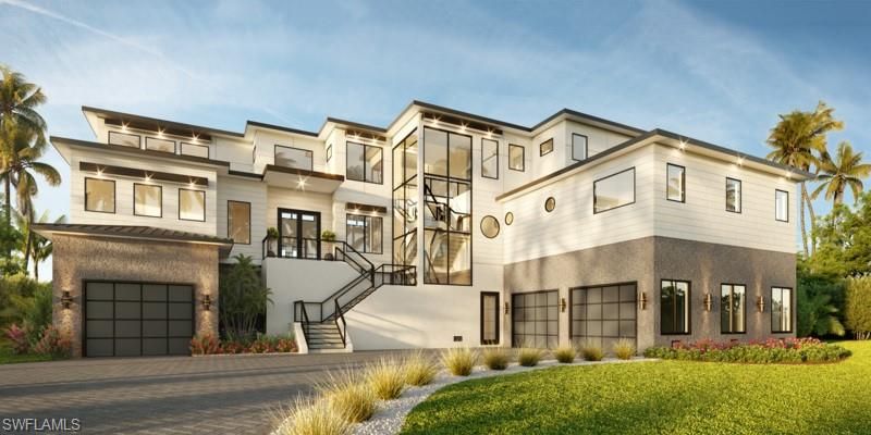 Attached, Exterior, Facade, Modern