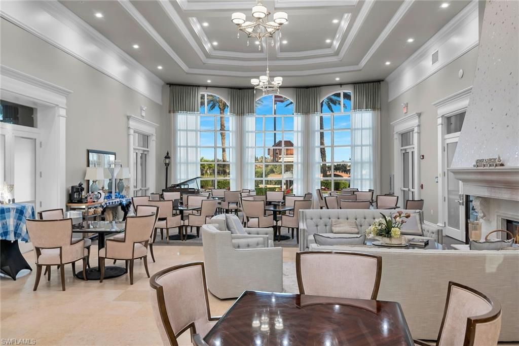 Chandelier, Dining room, Fireplace, Interior, Living room, Pendant Lights, Recessed Lighting