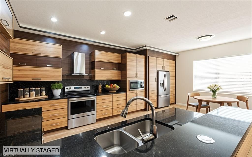 Interior, Kitchen, Recessed Lighting, Stainless Steel Appliances