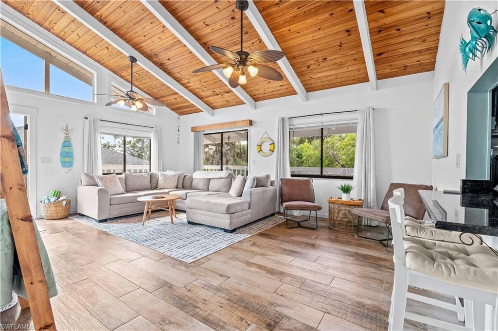 Interior, Living room, Wooden Ceilings, Wood Texture Flooring