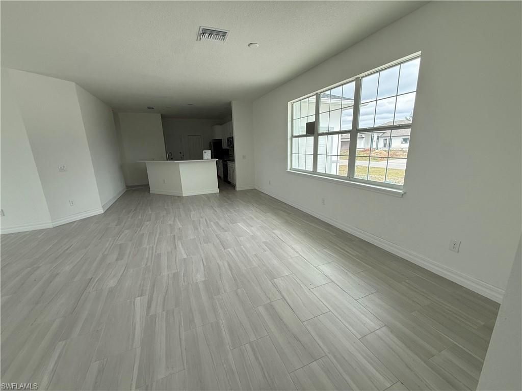 Empty room, Interior, Kitchen, Wood Texture Flooring