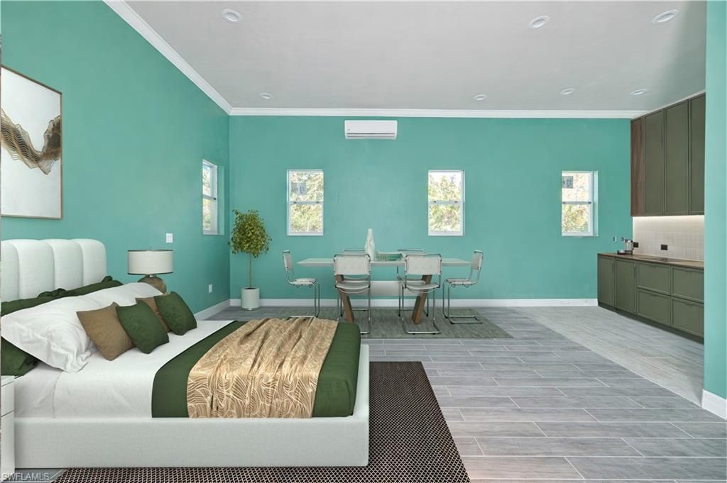 Bedroom, Dining room, Interior, Recessed Lighting