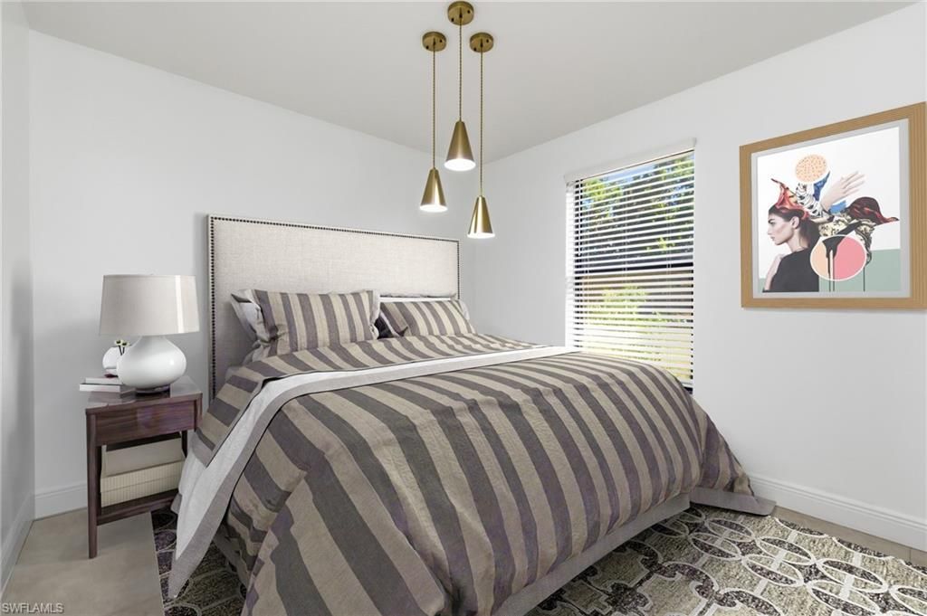 Bedroom, Interior, Pendant Lights
