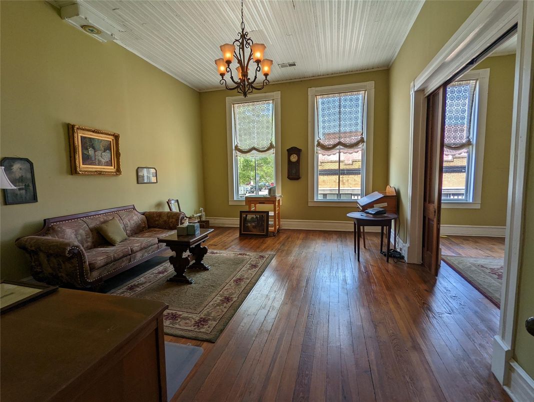 Chandelier, Interior, Living room, Wood Texture Flooring