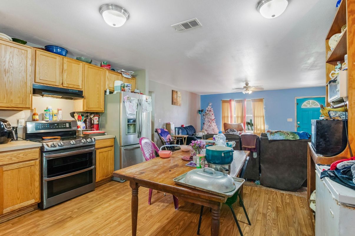 Interior, Kitchen, Living room, Wood Texture Flooring
