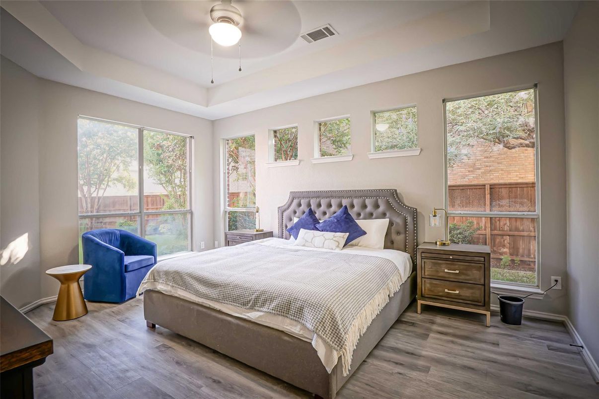 Bedroom, Interior, Wood Texture Flooring
