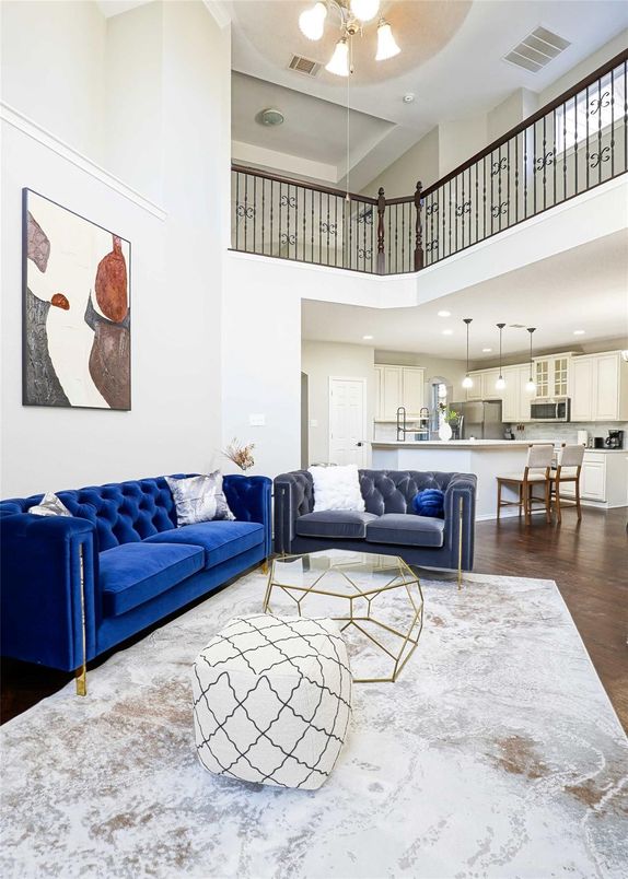 Dining room, Interior, Kitchen, Living room, Pendant Lights, Recessed Lighting, Wood Texture Flooring