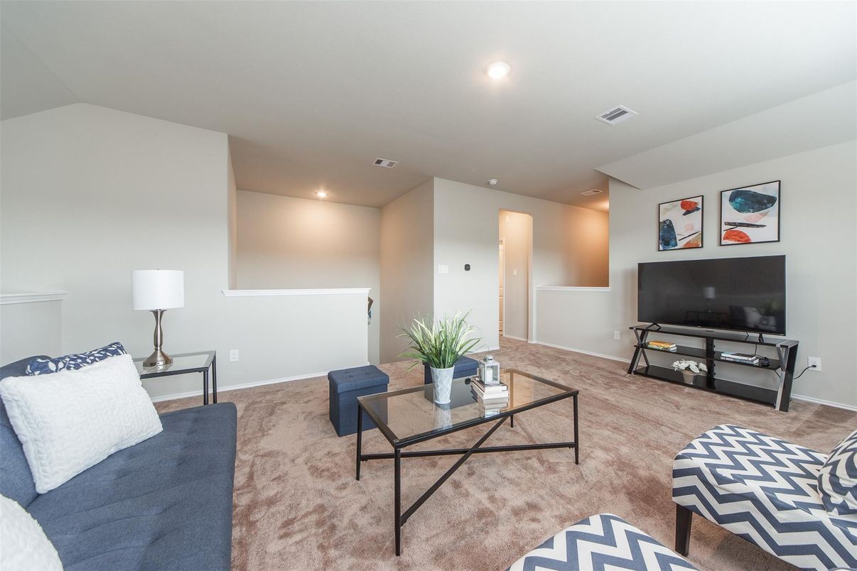 Interior, Living room, Recessed Lighting