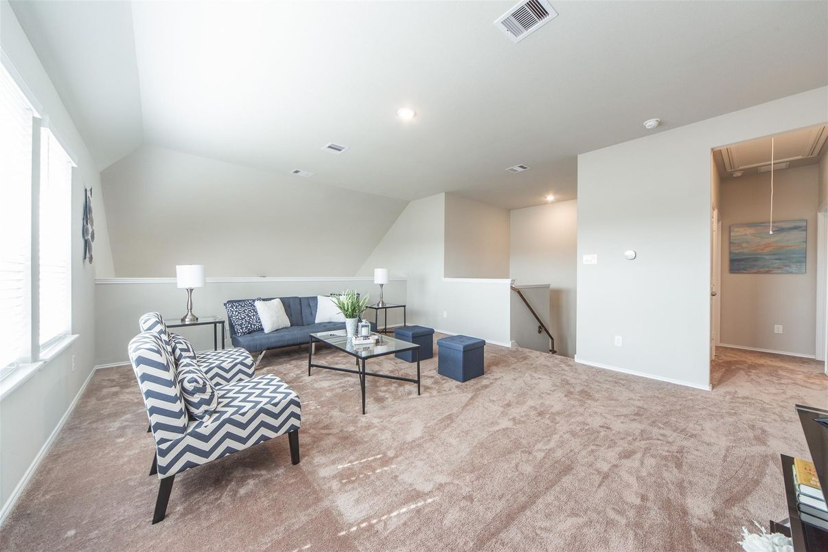 Interior, Living room, Recessed Lighting