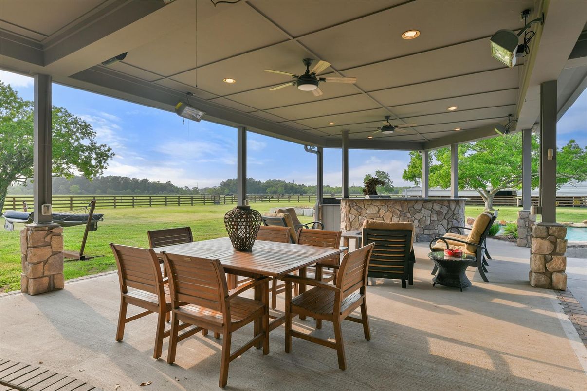 Backyard, Exterior, Fireplace