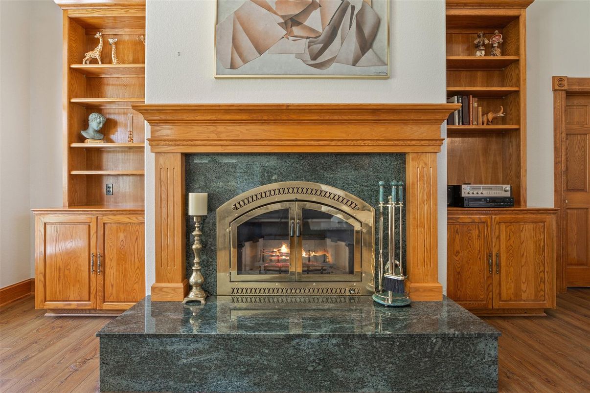 Fireplace, Interior, Wood Texture Flooring
