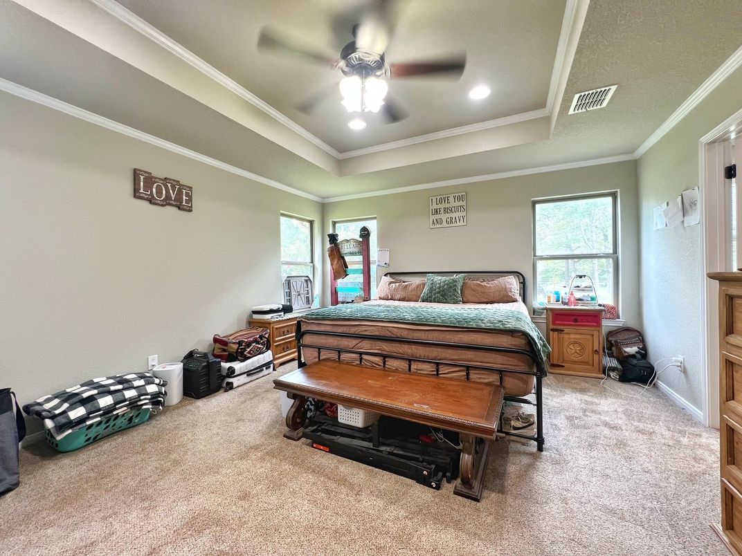 Bedroom, Interior, Recessed Lighting