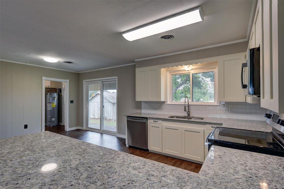 Interior, Kitchen, Wood Texture Flooring