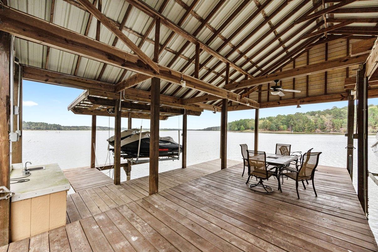 Exterior, Water, Wooden Beams