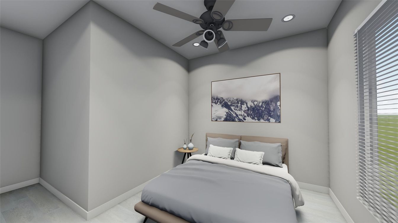 Bedroom, Interior, Recessed Lighting