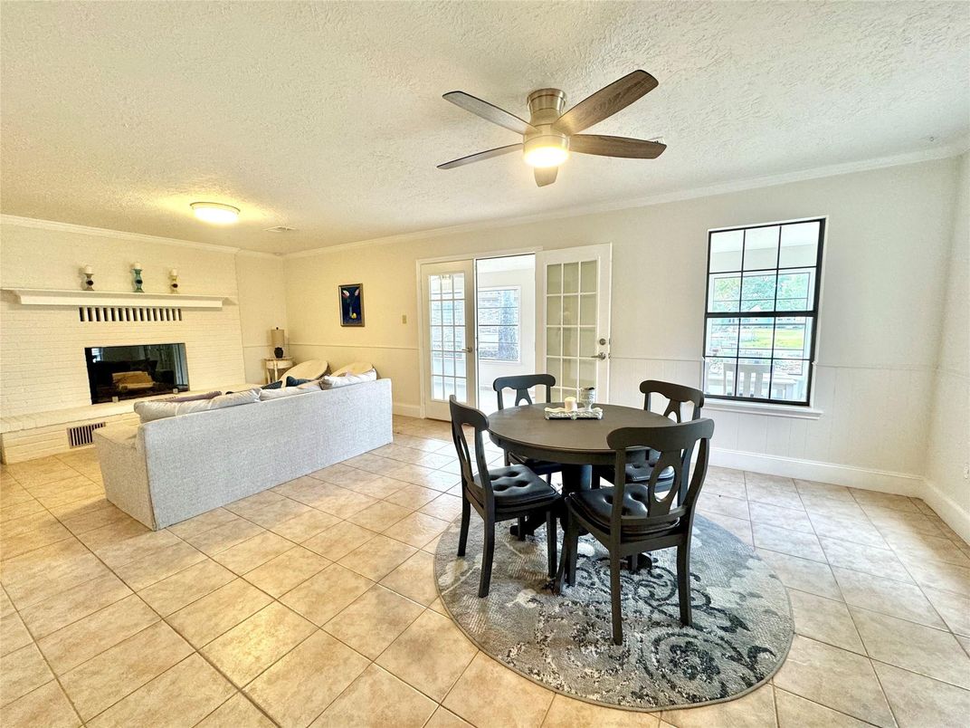 Dining room, Fireplace, Interior, Living room