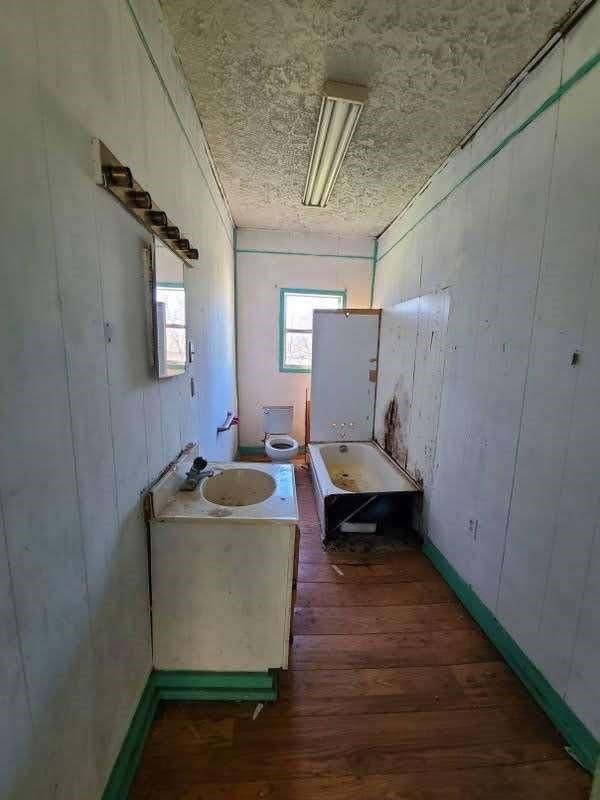 Bathroom, Interior, Wood Texture Flooring