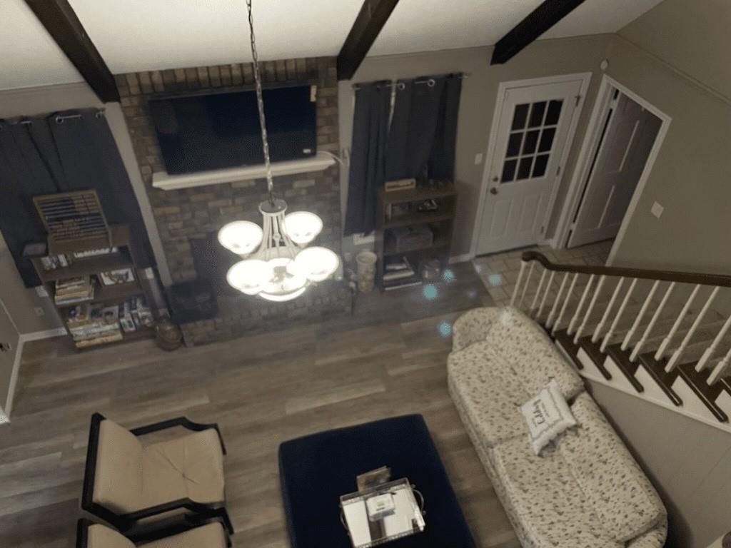 Interior, Pendant Lights, Wood Texture Flooring