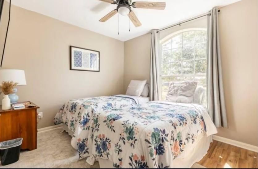 Bedroom, Interior, Wood Texture Flooring