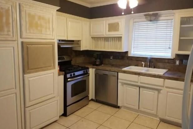 Interior, Kitchen, Stainless Steel Appliances, Tile Countertops