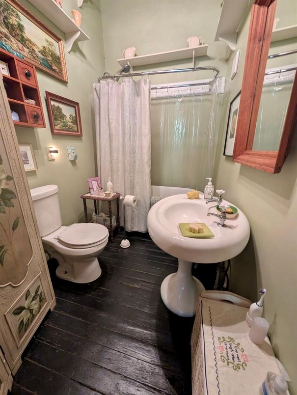 Bathroom, Interior, Wood Texture Flooring