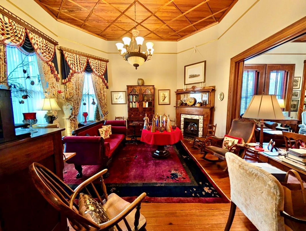 Chandelier, Fireplace, Interior, Living room, Wood Texture Flooring