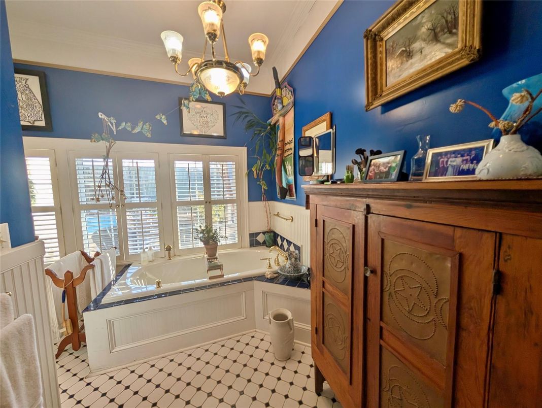 Bathroom, Chandelier, Interior, Water