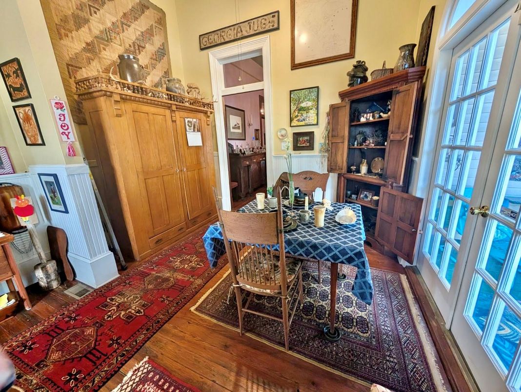 Dining room, Interior, Wood Texture Flooring