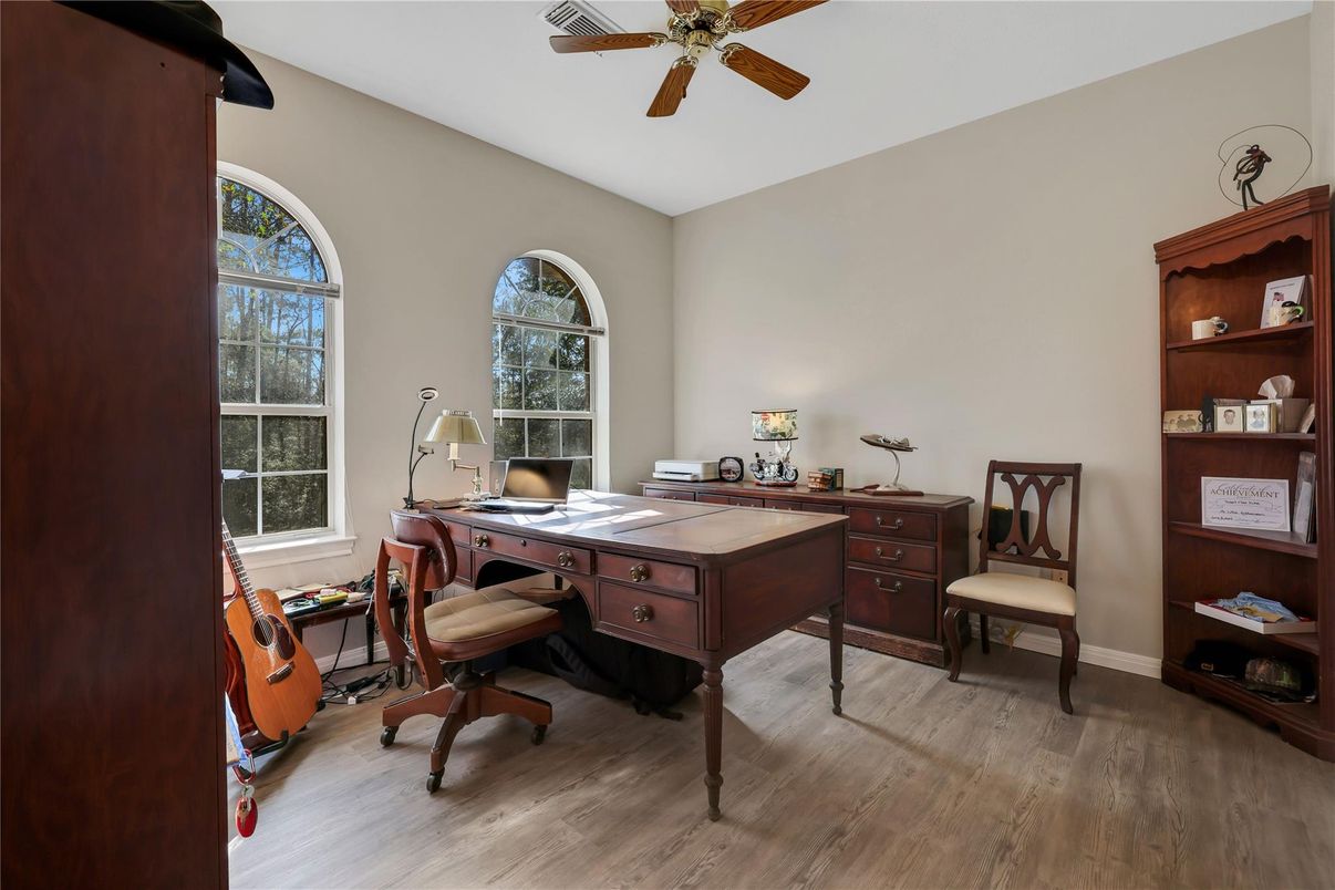 Home Office, Interior, Wood Texture Flooring