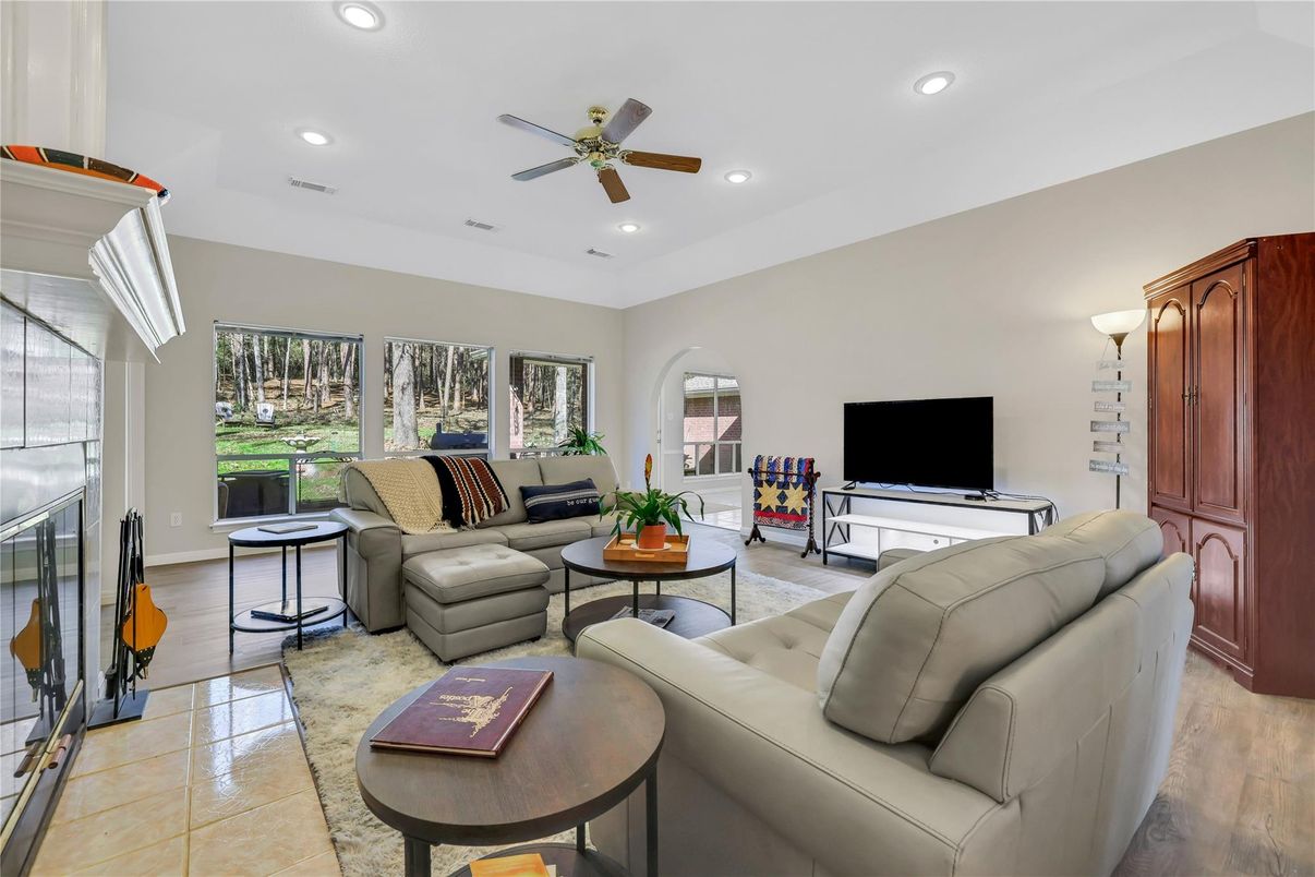 Interior, Living room, Recessed Lighting