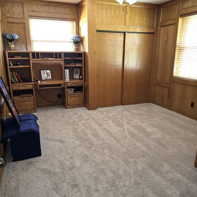 Home Office, Interior, Wooden Walls