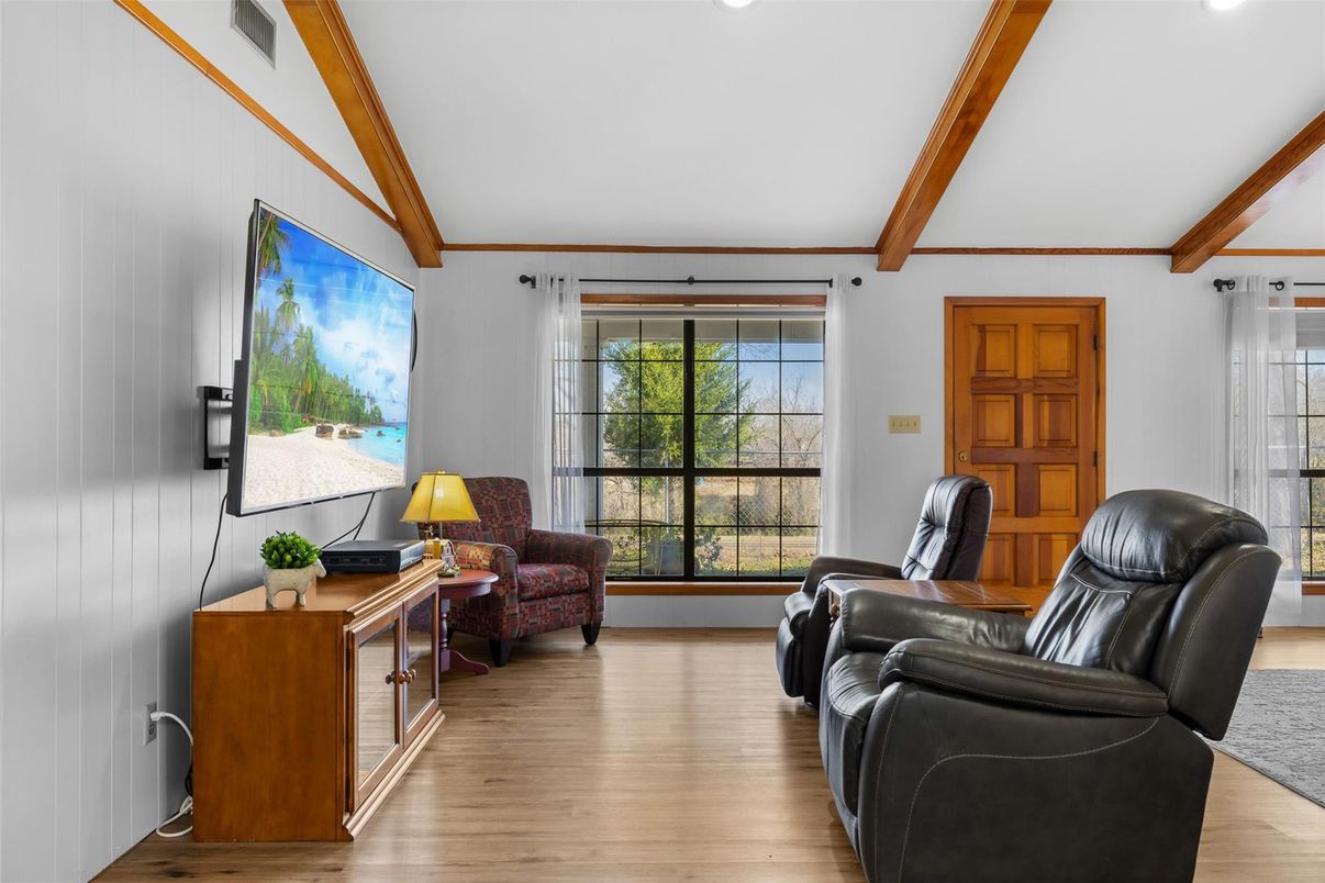 Interior, Living room, Wooden Beams, Wood Texture Flooring