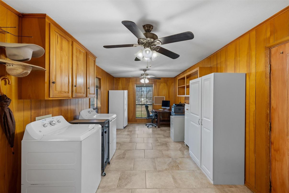 Dining room, Interior, Washer, Wooden Walls