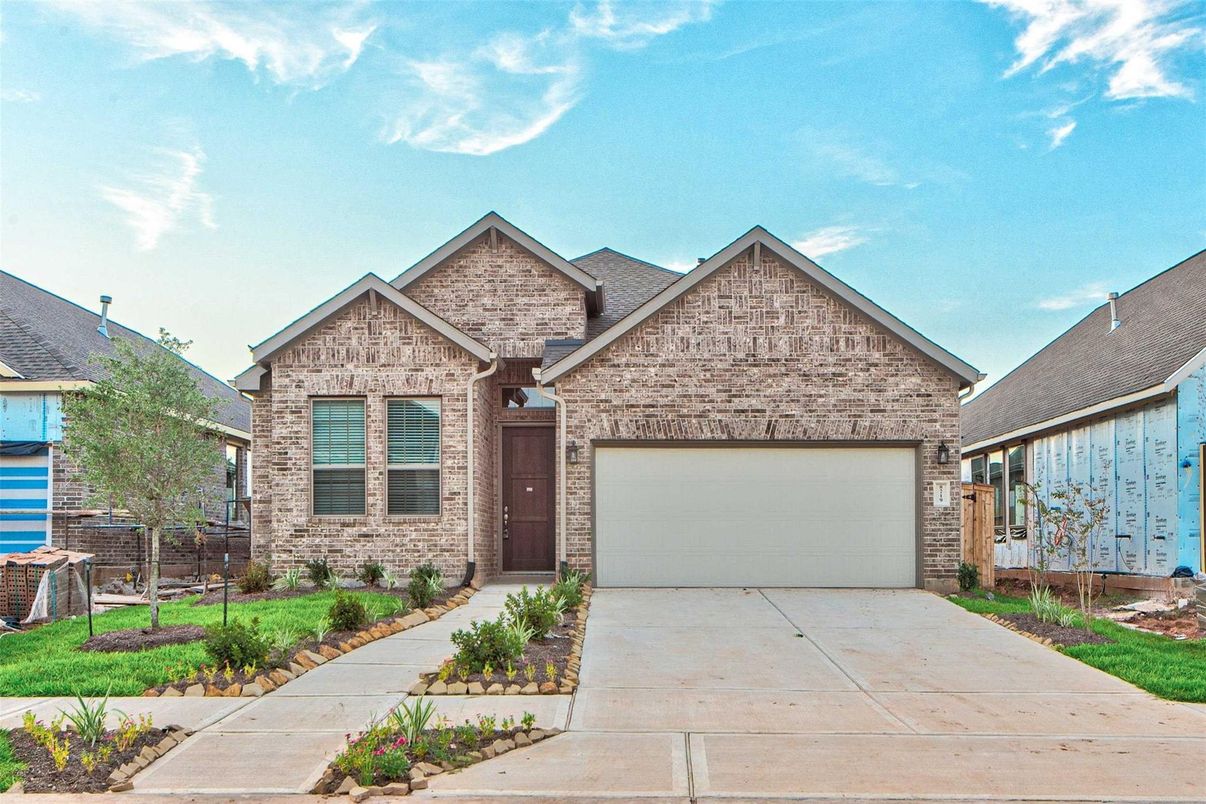 Attached, Exterior, Facade, Brick Facade, Brick Traditional