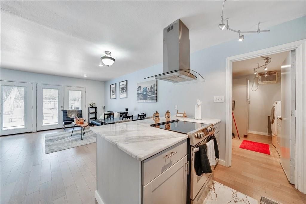 Interior, Kitchen, Wood Texture Flooring