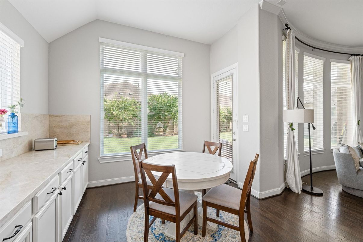 Dining room, Interior, Wood Texture Flooring